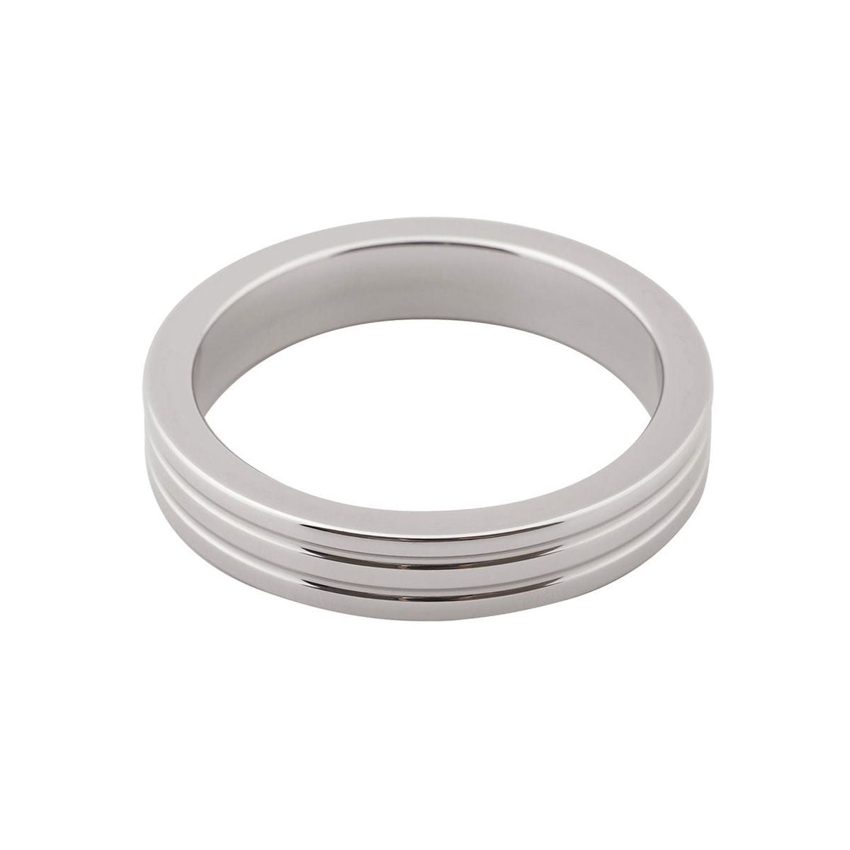 RIBBED STAINLESS STEEL COCKRING 50MM The Sissy Market RIBBED STAINLESS STEEL COCKRING 50MM The Sissy Market