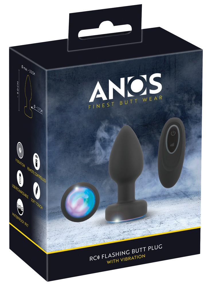 FLASHING BUTT PLUG WITH VIBRATION The Sissy Market FLASHING BUTT PLUG WITH VIBRATION The Sissy Market