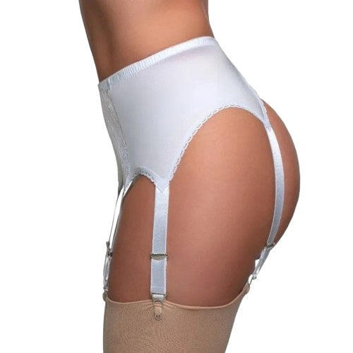 high waisted white garter belt What Is a Garter Belt? main image 1