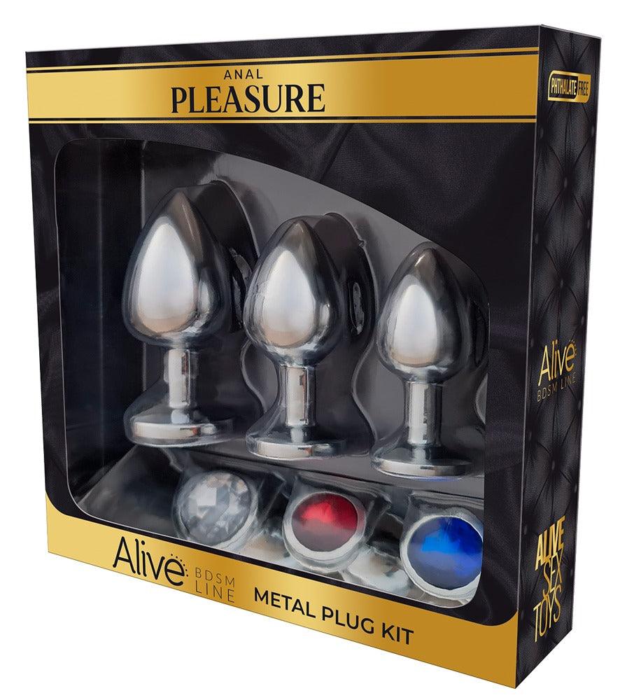 ANAL PLEASURE: METAL BUTTPLUG SET OF 3 The Sissy Market ANAL PLEASURE: METAL BUTTPLUG SET OF 3 The Sissy Market