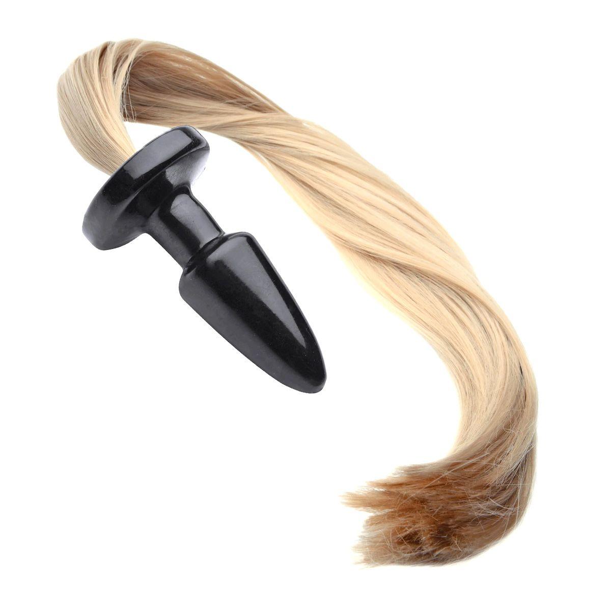 Remote Control Vibrating Rainbow Pony Tail Anal Plug main image 0