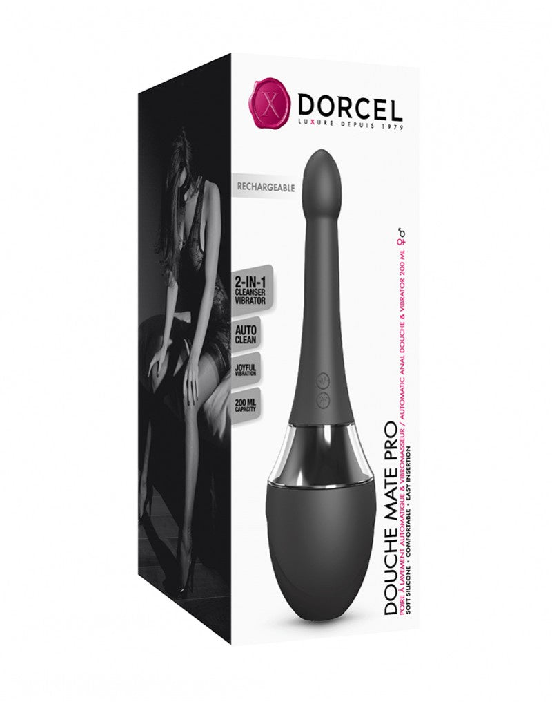 DORCEL - DOUCHE MATE PRO - ANAL CLEANSER AND VIBRATOR - BLACK The Sissy Market DORCEL - DOUCHE MATE PRO - ANAL CLEANSER AND VIBRATOR - BLACK The Sissy Market