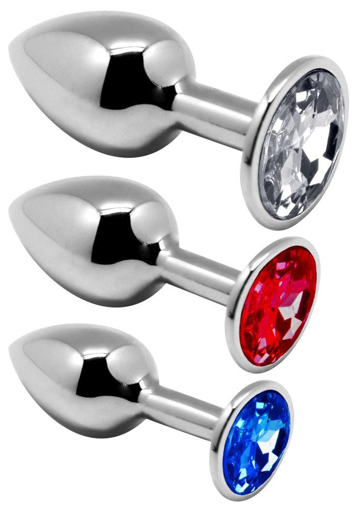 ANAL PLEASURE: METAL BUTTPLUG SET OF 3 – The Sissy Market