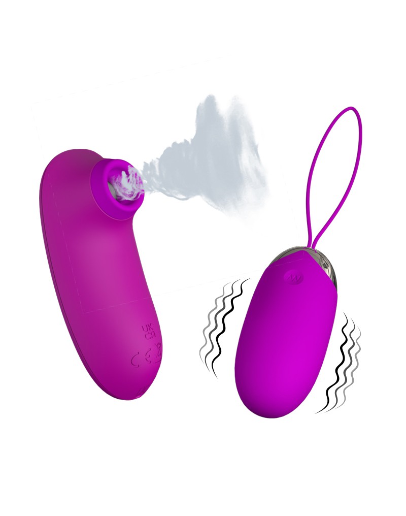 remote vibrating love egg Sinful Deluxe Rechargeable Remote Control Love Egg main image 0