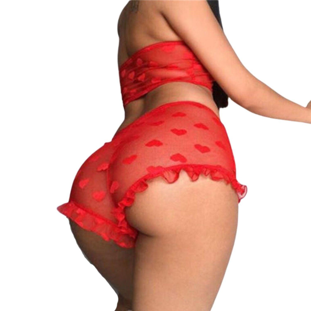 SEXY HEART HIGH WAIST LINGERIE SET (3COLORS) The Sissy Market SEXY HEART HIGH WAIST LINGERIE SET (3COLORS) The Sissy Market